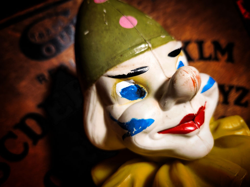 Thumbnail: West Germany Roly Clown Toy