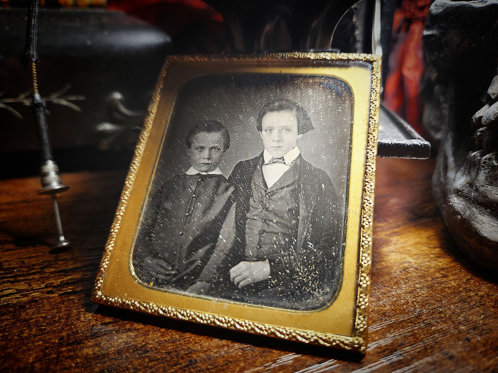 Thumbnail: 2 Boys Haunting Daguerreotype Photograph