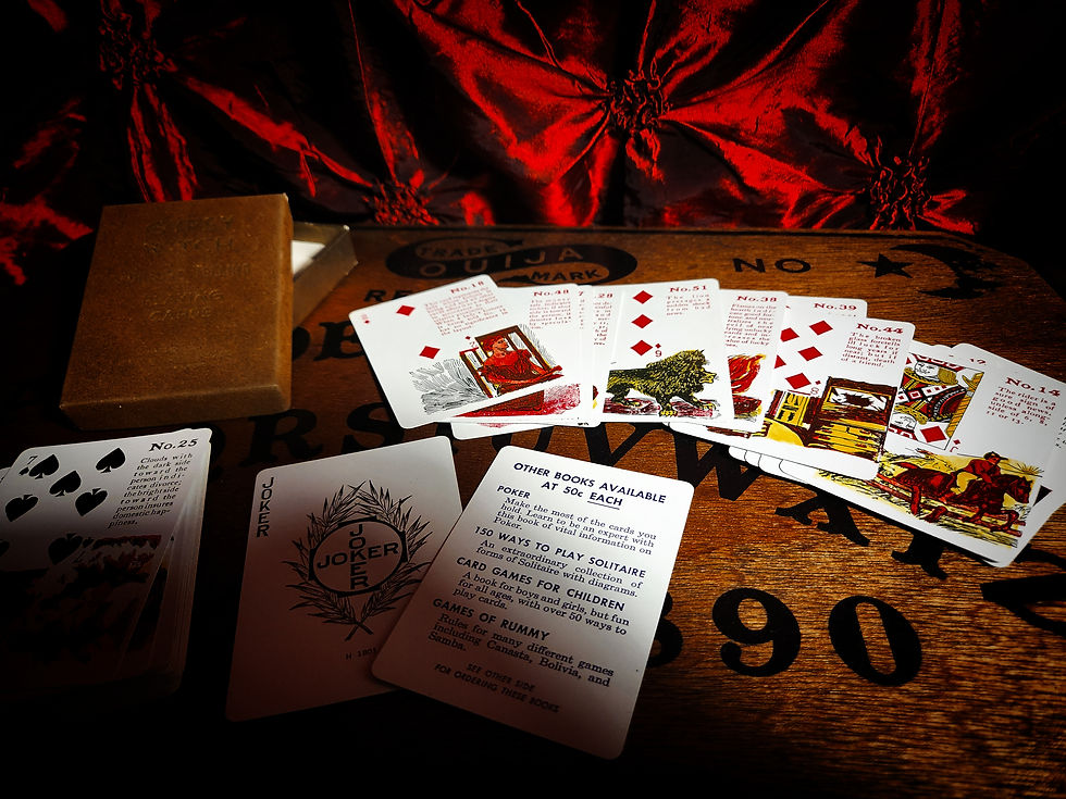 Thumbnail: Circa 1940s Gypsy Witch Antique Fortune Telling Cards