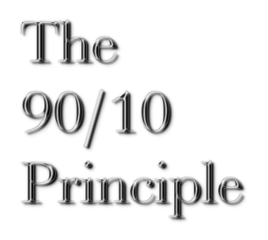 The 90/10 Principle blog article by Karan Scott of Karan Scott Coaching | Northants 01536 601749