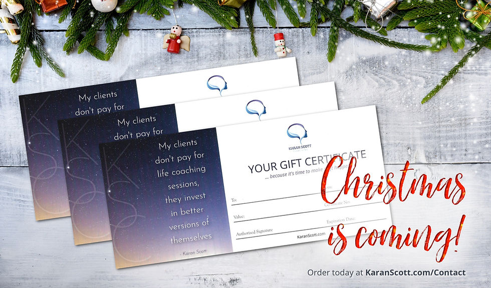 Life Coaching Gift Certificates Are Now Available