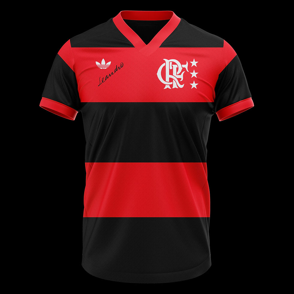 Autographed Leandro Flamengo 1981 Home Classic Shirt