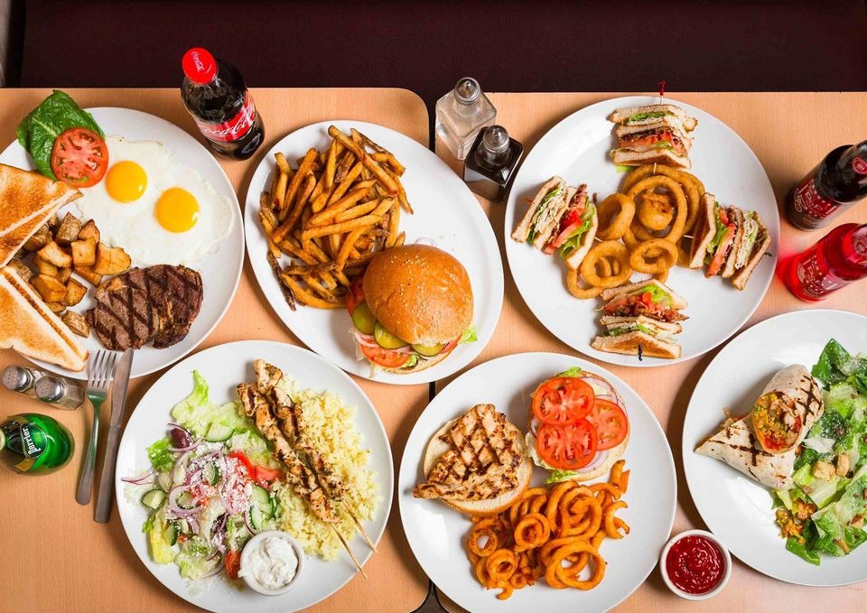 Arranged Food and Objects