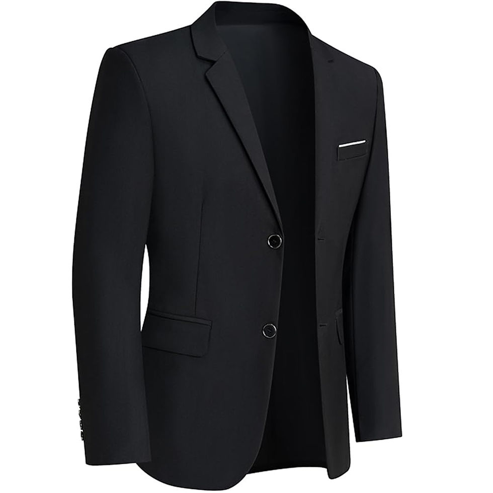 Thumbnail: Men Formal Blazers Suit Jackets Stretch Fabric Slim Fit Office Ready Wedding Thi