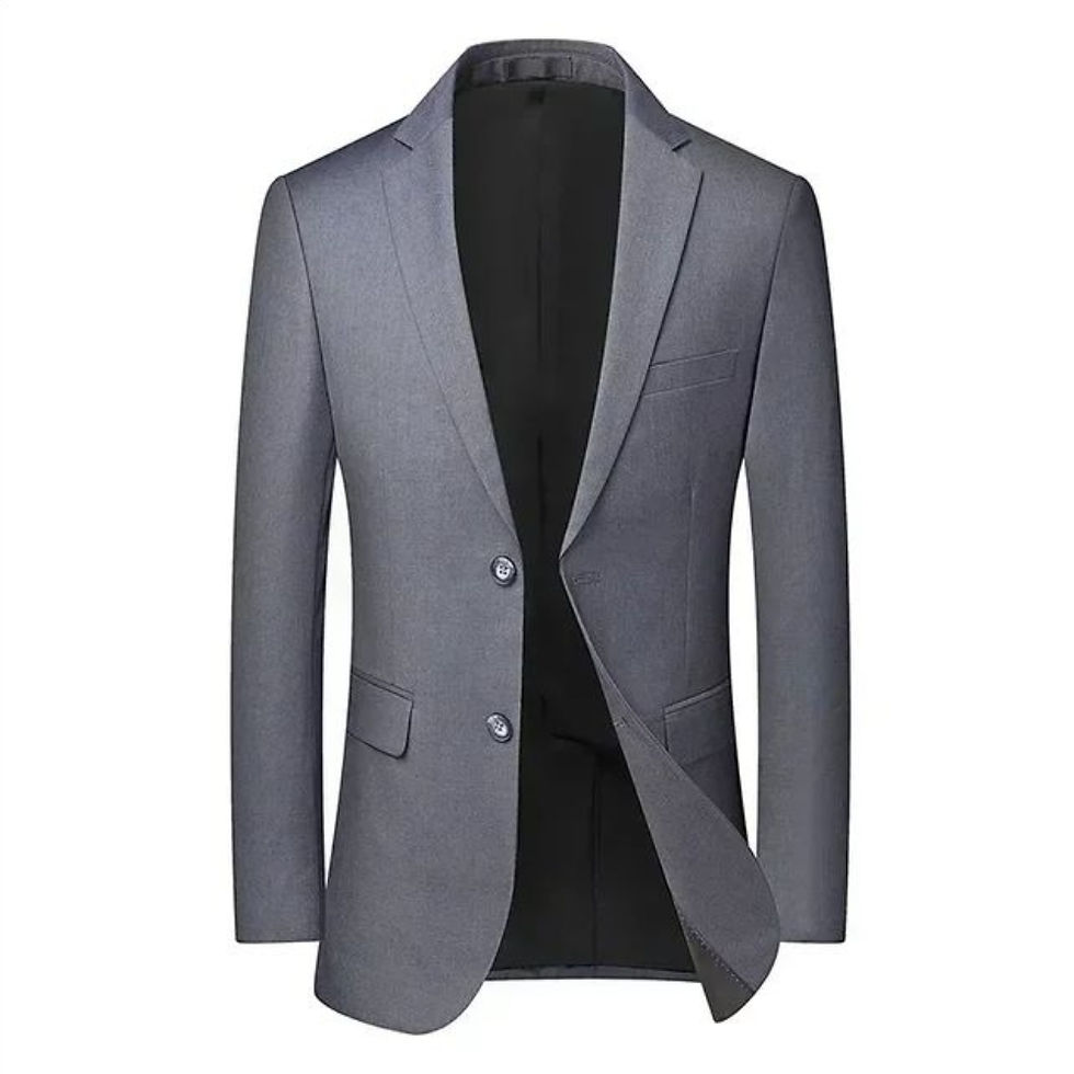 Thumbnail: Men Formal Blazers Suit Jackets Stretch Fabric Slim Fit Office Ready Wedding Thi