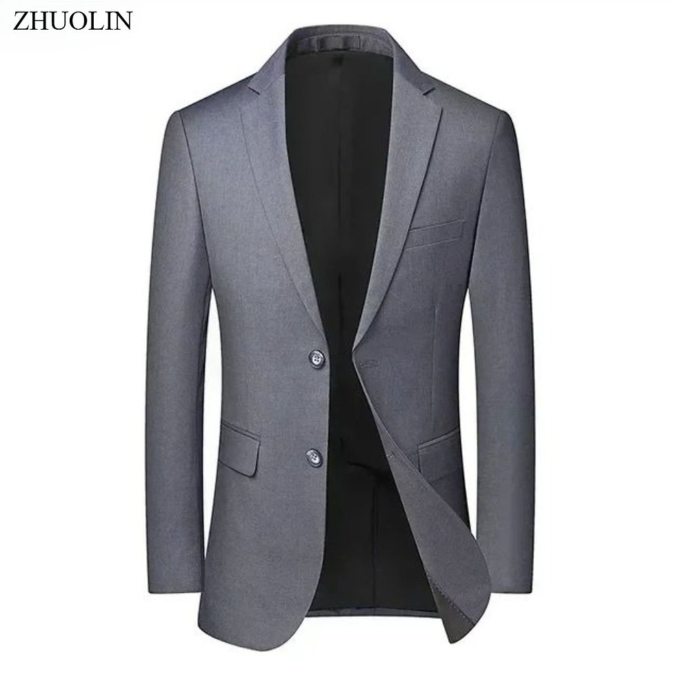 Thumbnail: Men Formal Blazers Suit Jackets Stretch Fabric Slim Fit Office Ready Wedding Thi