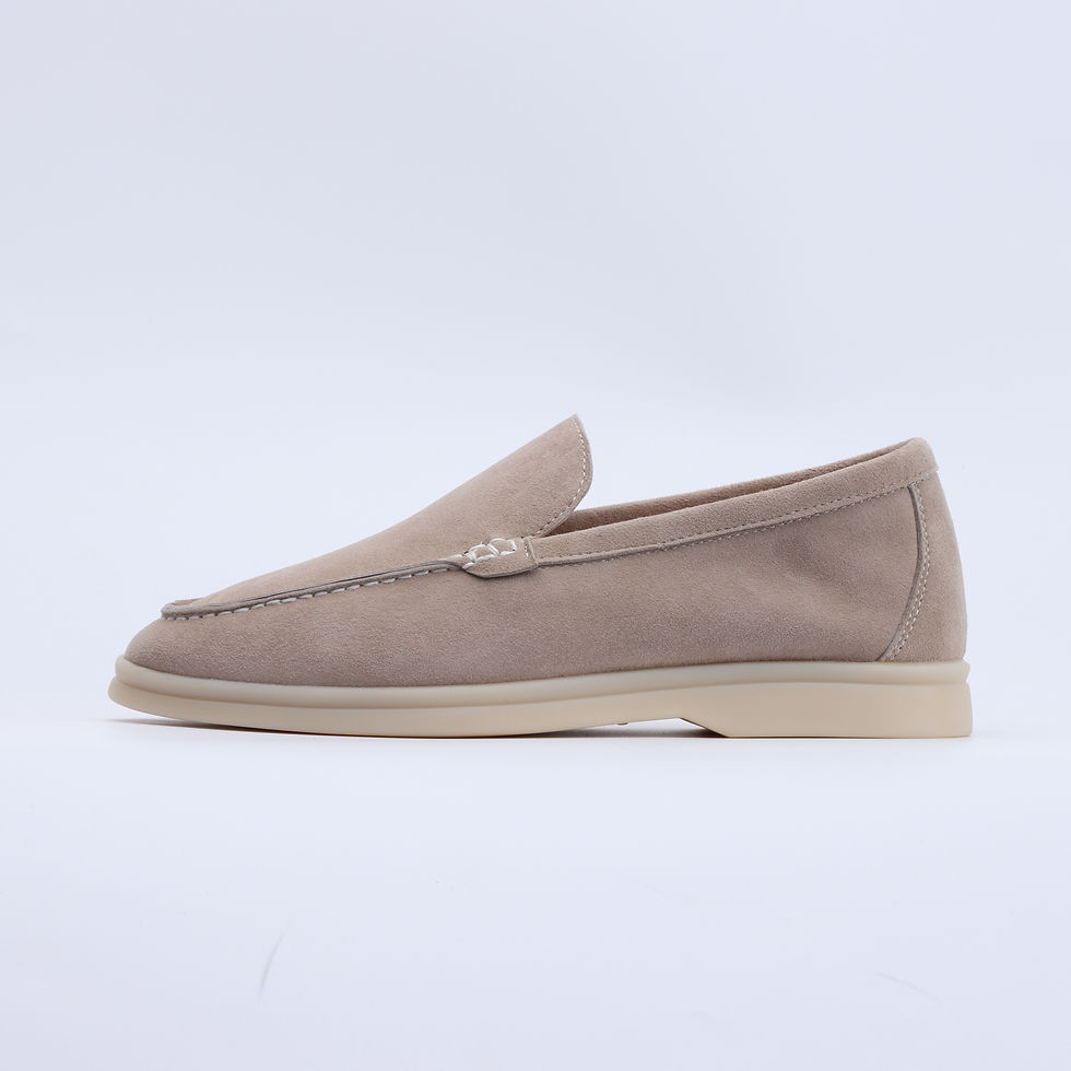 Thumbnail: No logo Italian Designer Suede Men's Loafers 2025 Summer Top Quality Men Flat Sh