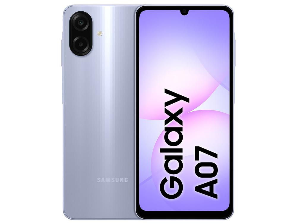 Smartphone Samsung A07 256GB Violet 8GB RAM 6,7 Screen "Camera. Dual + 8MP Selfi
