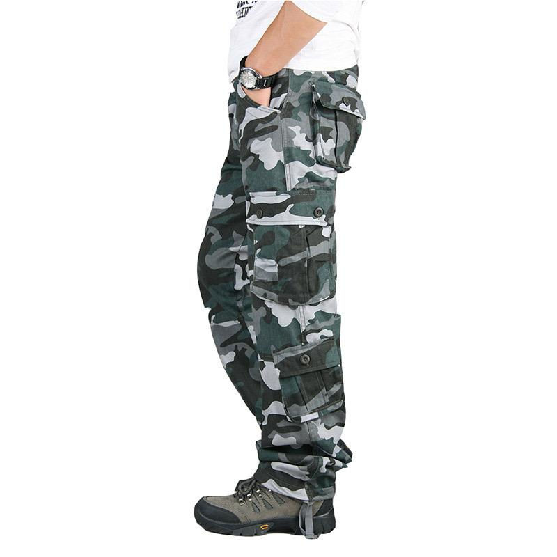 Thumbnail: Tactical Cargo Pants Men Cotton Overalls Outdoor Work Trousers Big Size Hombre C