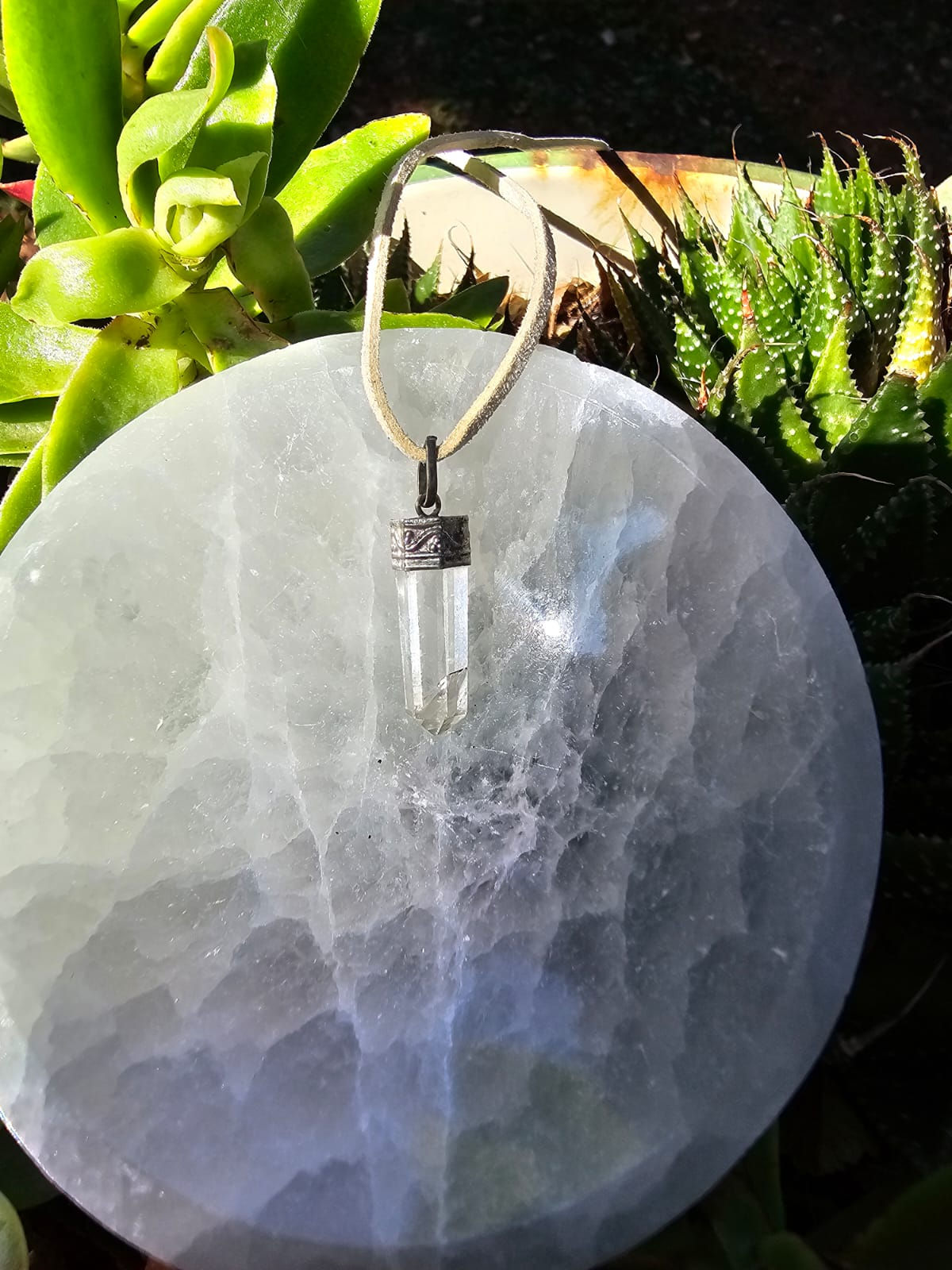 Clear Quartz Point Pendant