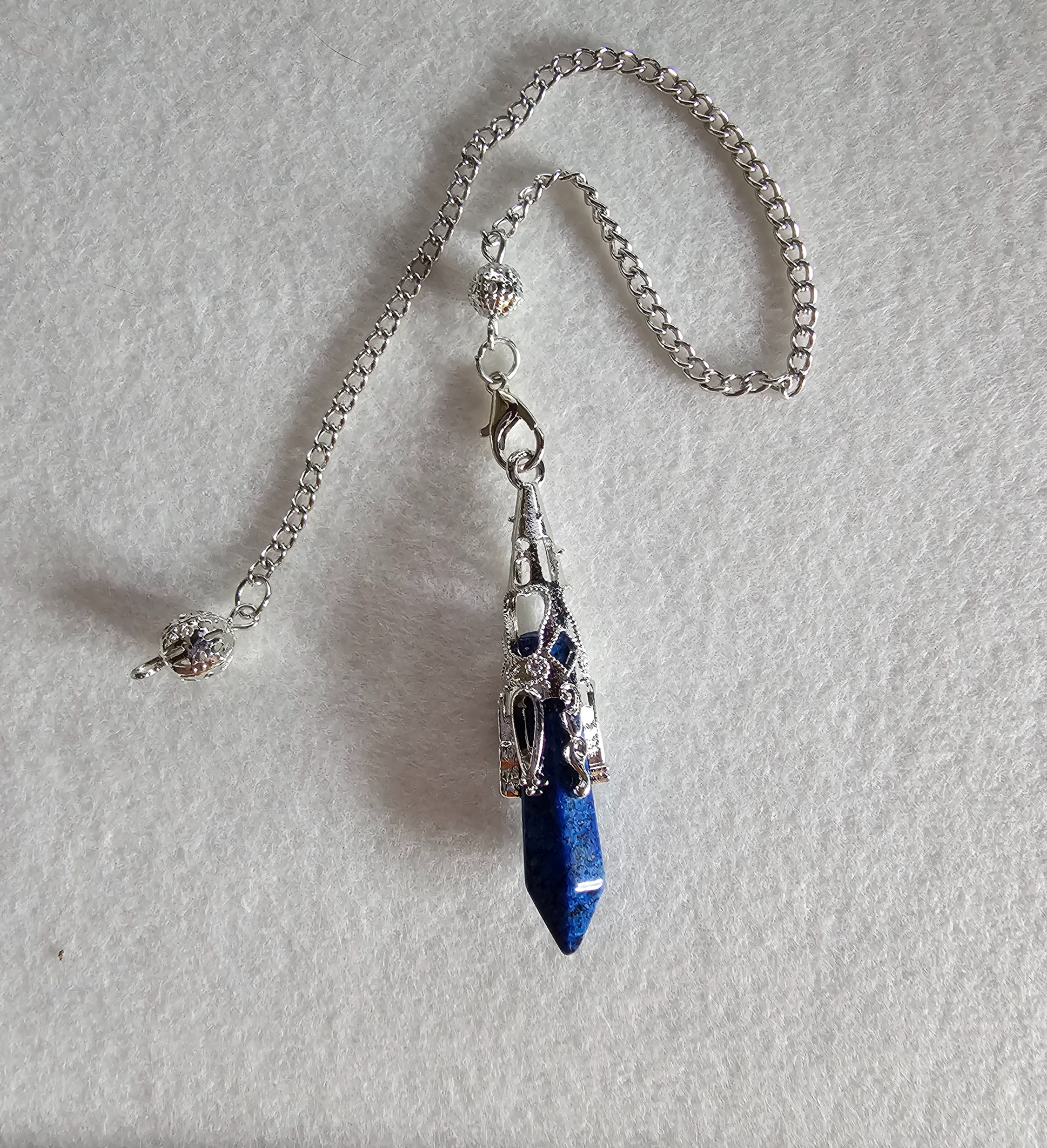 Lapis Lazuli Crystal Pendulum
