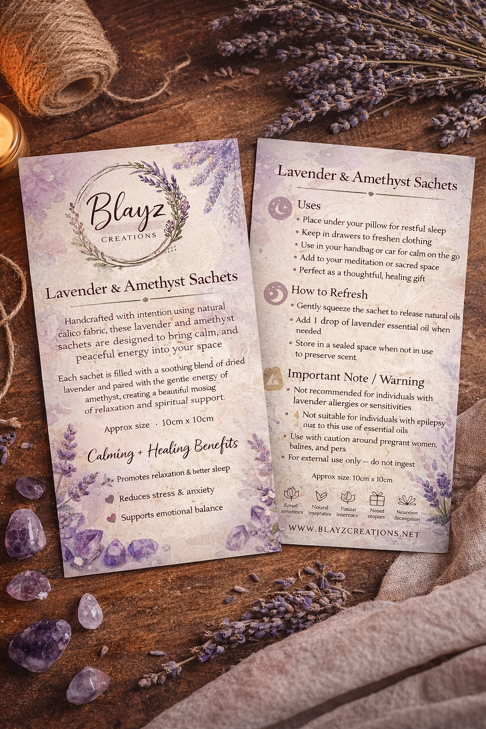 Thumbnail: Lavender & Amethyst Sachets