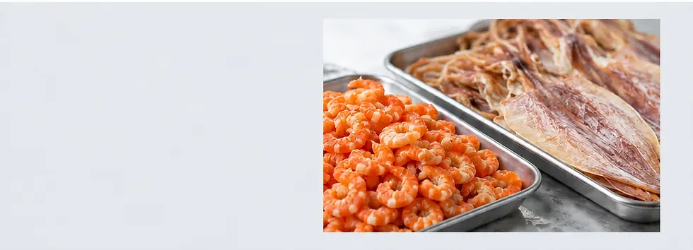 Dried shrimp and Squid