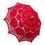 Thumbnail: Elegant Cotton Embroidery Lace Parasol Outdoor Summer Sun Umbrellas Decoration