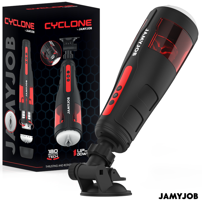 JAMYJOB - STORM AUTOMATIC MASTURBATOR 10 SUCTION AND THRUST MODES with box