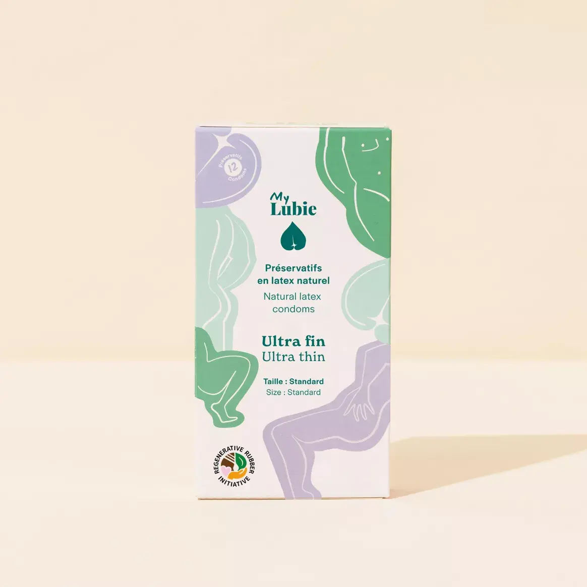 Natural and fair trade latex condoms Standard size