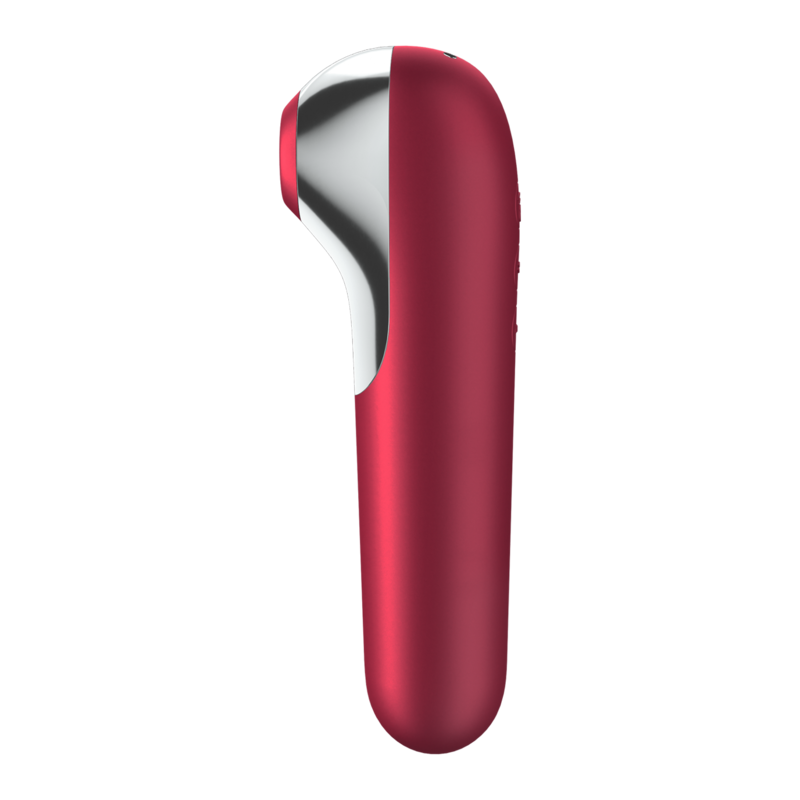 Thumbnail: SATISFYER - DUAL LOVE VIBRATOR AND SUCTION WITH PULSED AIR RED