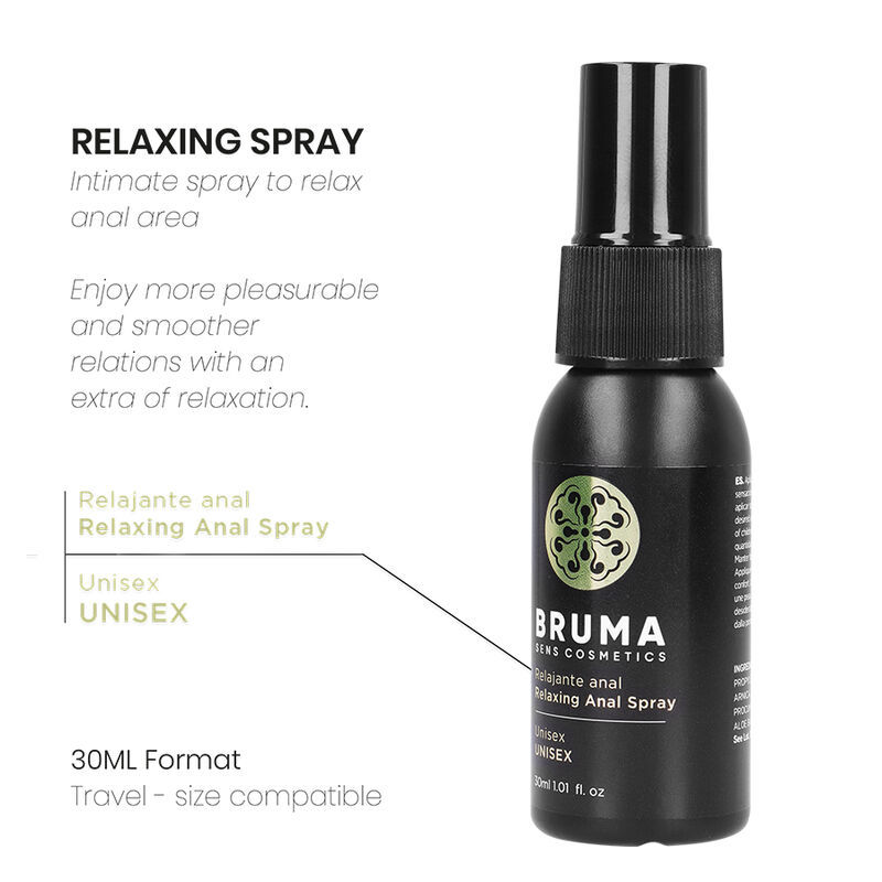 Thumbnail: BRUMA - RELAXING ANAL SPRAY UNISEX 30 ML benefits illustration