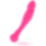 Intense pink silicone dual ended vibrator
