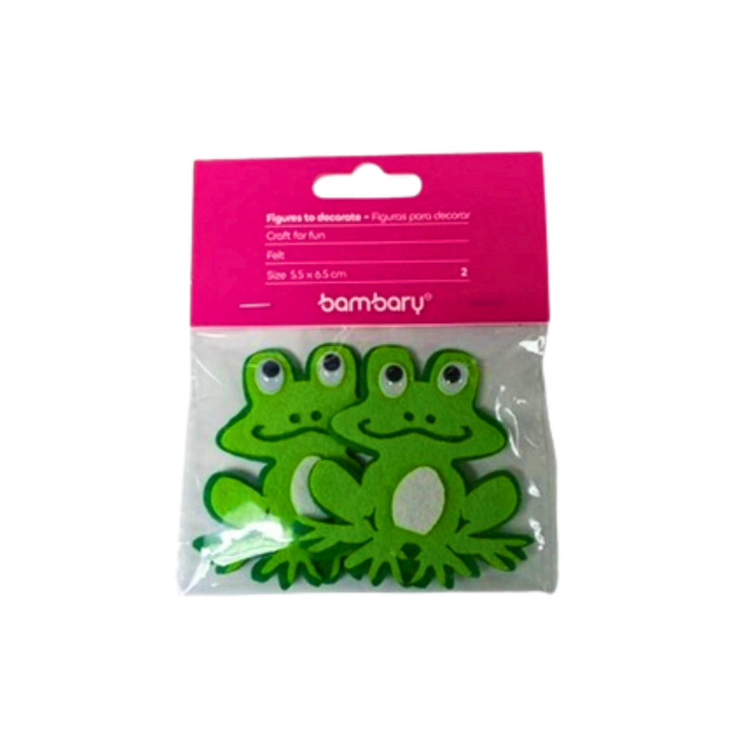 FIGURAS PARA DECORAR BAMBARY FORMA DE RANITA