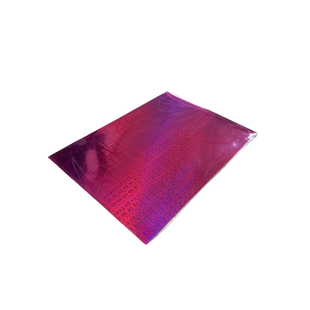 CARTULINA HOLOGRAFICA 50X70 CM FUCSIA DE RAYAS