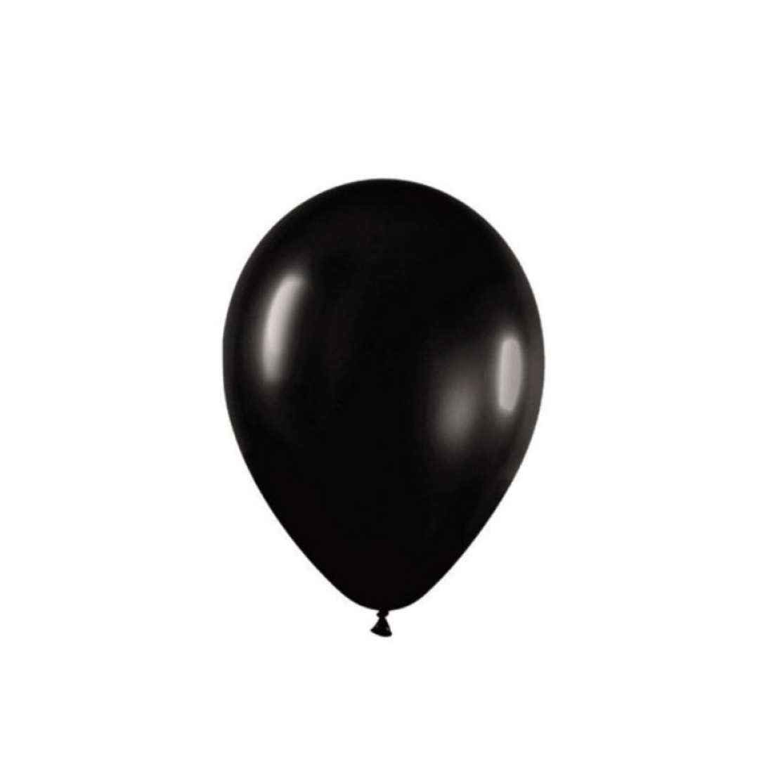 GLOBOS PAQ 50UN COLOR NEGRO