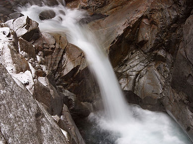 Mountain Waterfall Scene