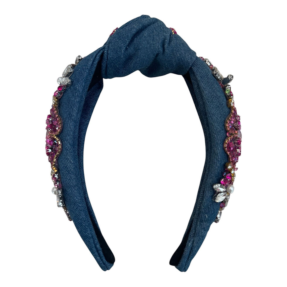 Thumbnail: Bedazzled Rendezvous (Pink on Denim)