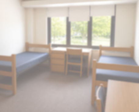 Current student introducing a dorm building, viewed as an AR scene on a prospective visitor's phone