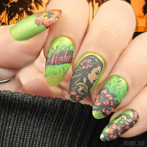 208-Aloha | Black Kat Stamping