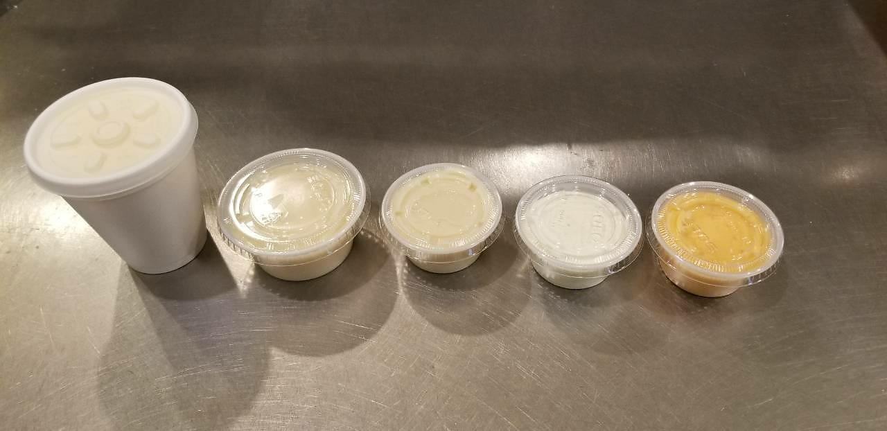 Extra Cups of Sauce