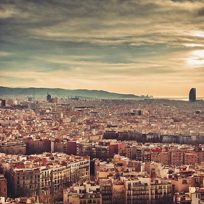 sunset barcelona