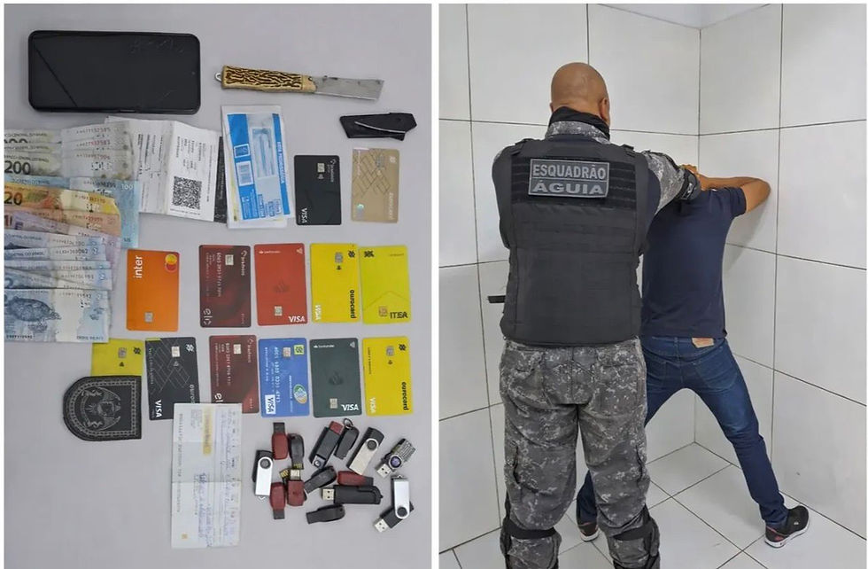 Acusado de estelionato é preso em agência bancária no Shopping Cocais, em Timon