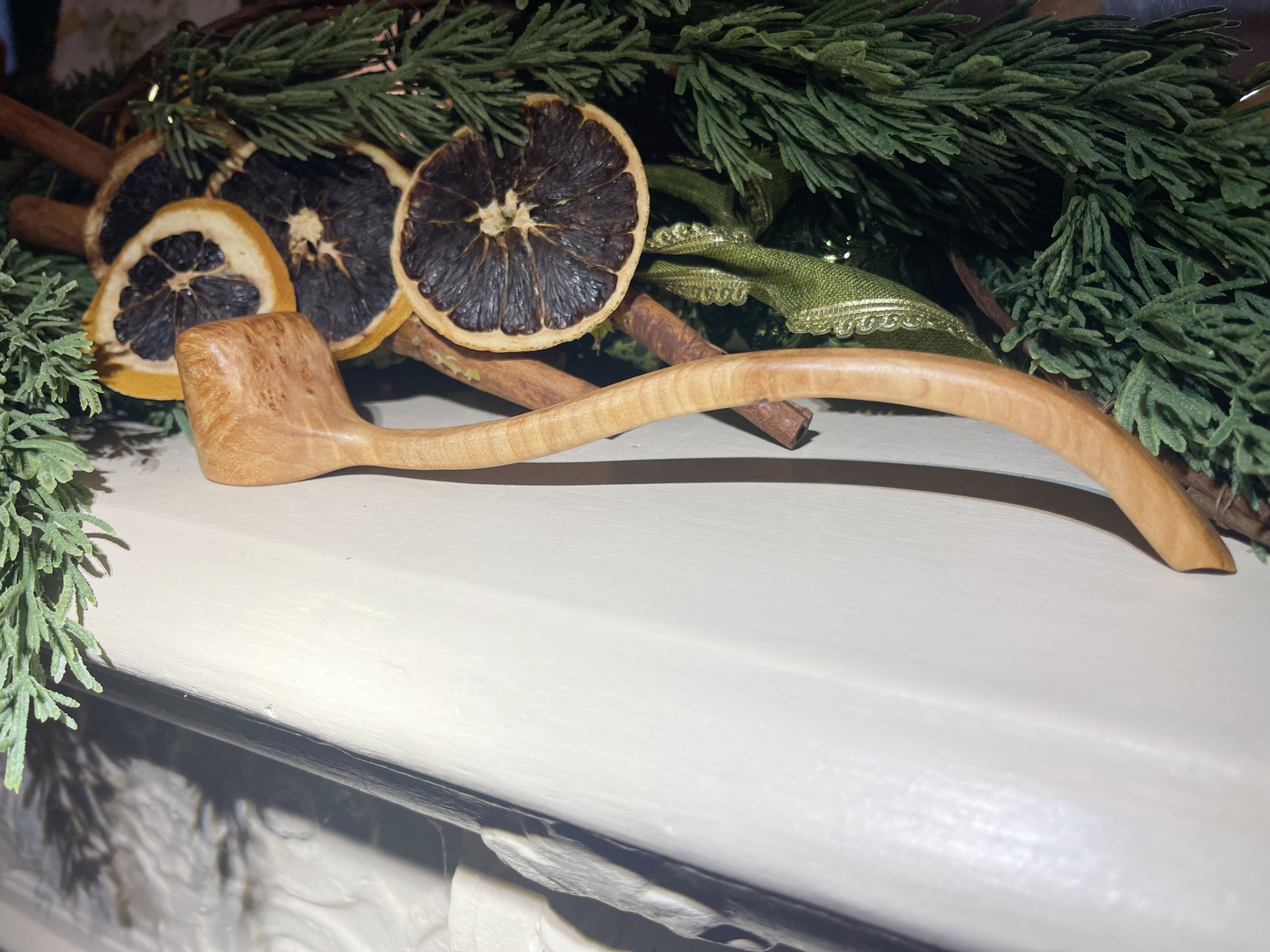 Maple Burl Candle Snuffer