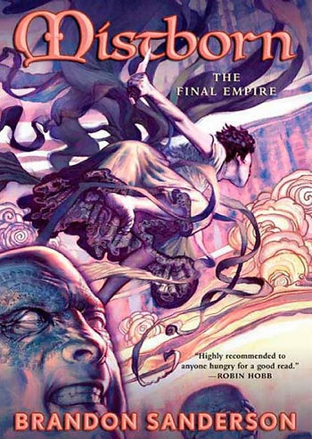 Cover of Mistborn, by Brandon Sanderson.