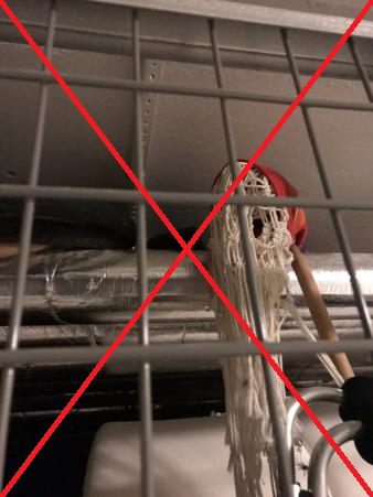 Förbjuden placering av föremål