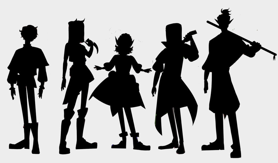 Silhouettes for fantasy characters