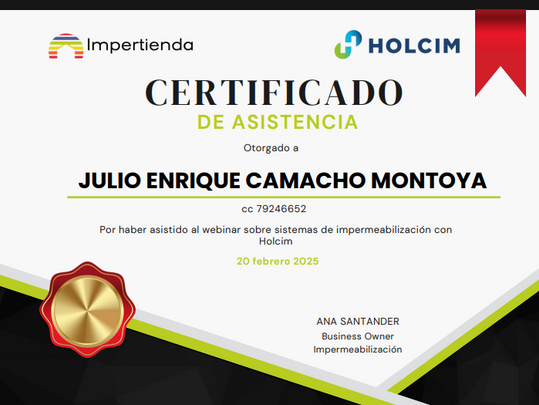 SISTEMAS DE IMPERMEABILIZACIÓN CON HOLCIM 20 de Febrero de 2025 - Bogotá