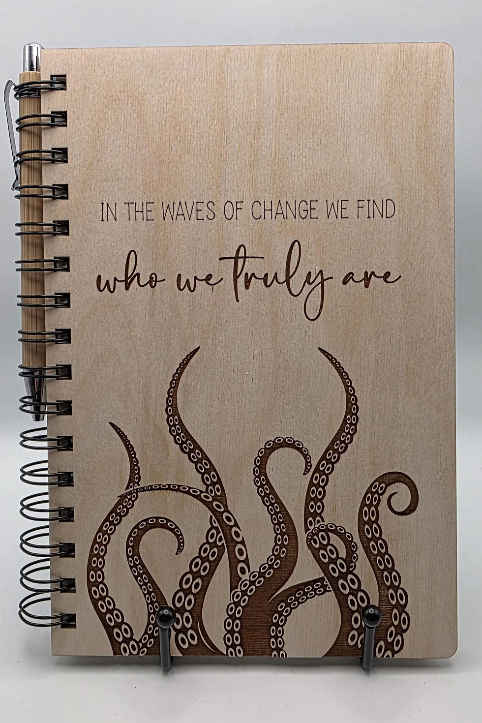 Thumbnail: Laser Engraved Wood Journal | Notebook