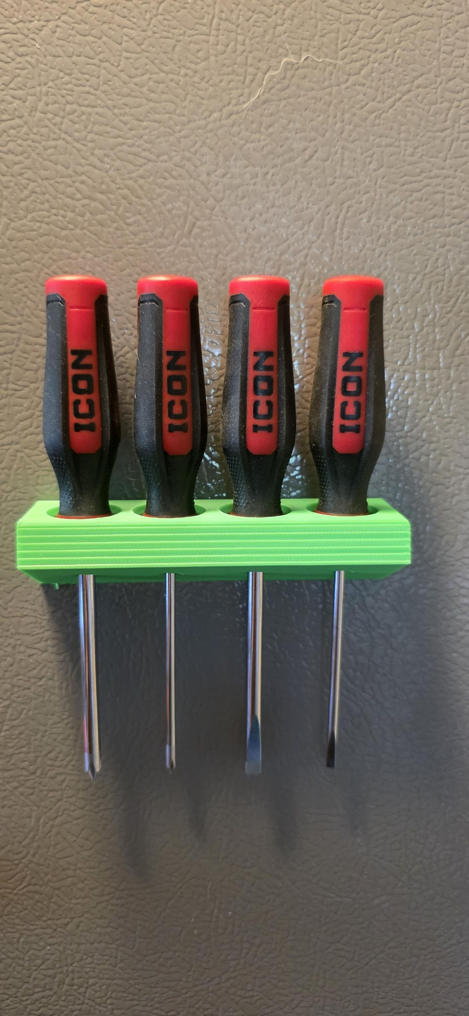 Magnetic ICON Mini Screwdriver Organizer | 3D Printed Toolbox Holder | Custom Co