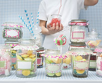 candy in jars