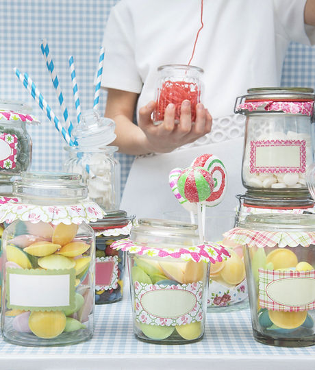 candy in jars
