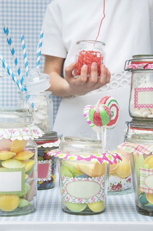 candy in jars