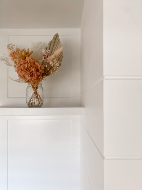 Beautiful custom shelving details