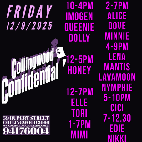 Friday 12/9/2025 roster
