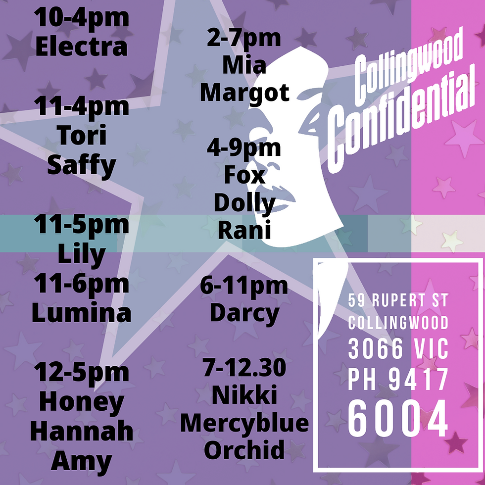 Thursday 20/11/2025 Roster