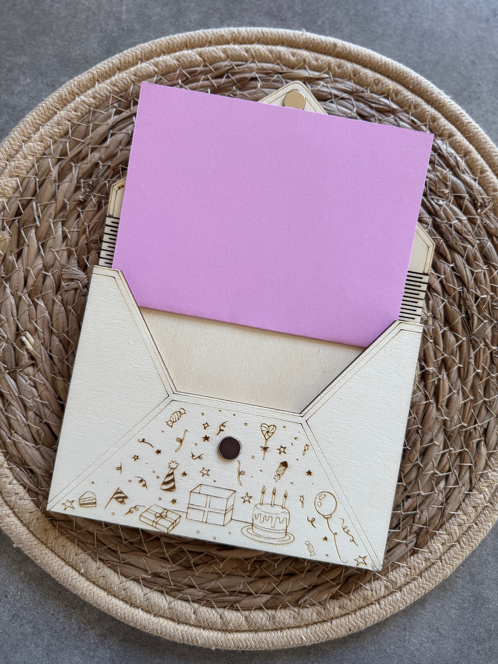 Miniature : Enveloppe en bois personnalisée