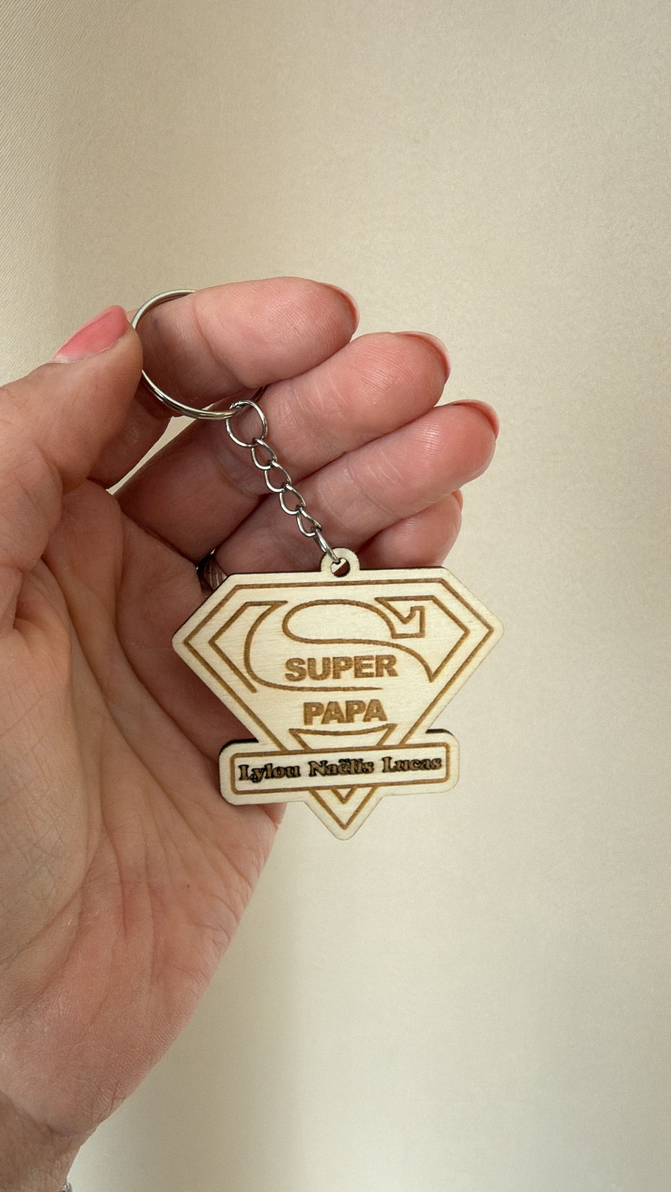 Porte-clés Super-Héros cadeau papa