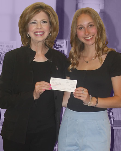 Lyn and the winner of the "Your Vote is Magic" essay contest