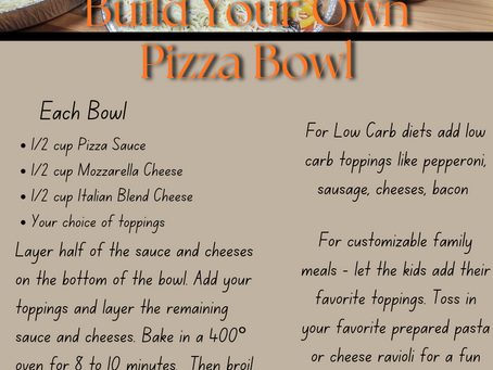 Build Your Own Pizza Bowl
